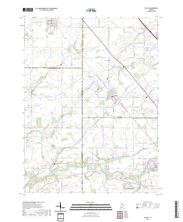 USGS Topographic Map – Colfax