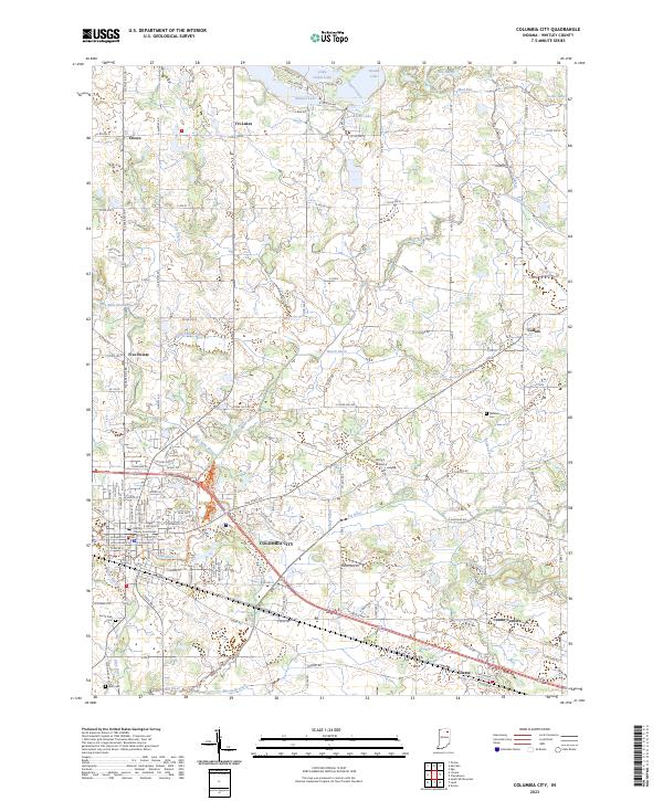 USGS Topographic Map – Columbia City