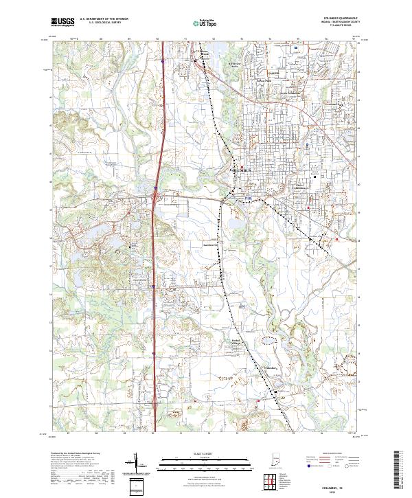USGS Topographic Map – Columbus