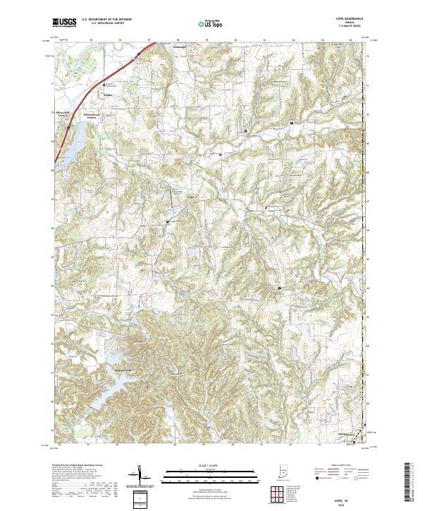 USGS Topographic Map – Cope