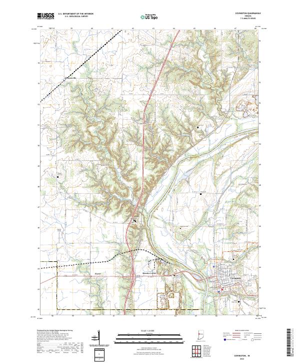 USGS Topographic Map – Covington