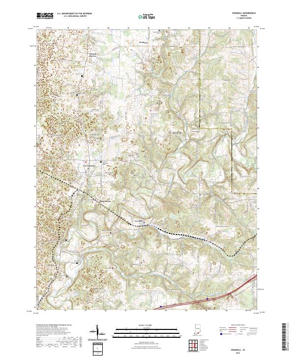 USGS Topographic Map – Crandall