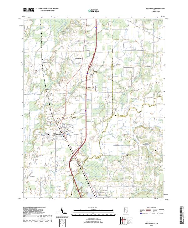 USGS Topographic Map – Crothersville