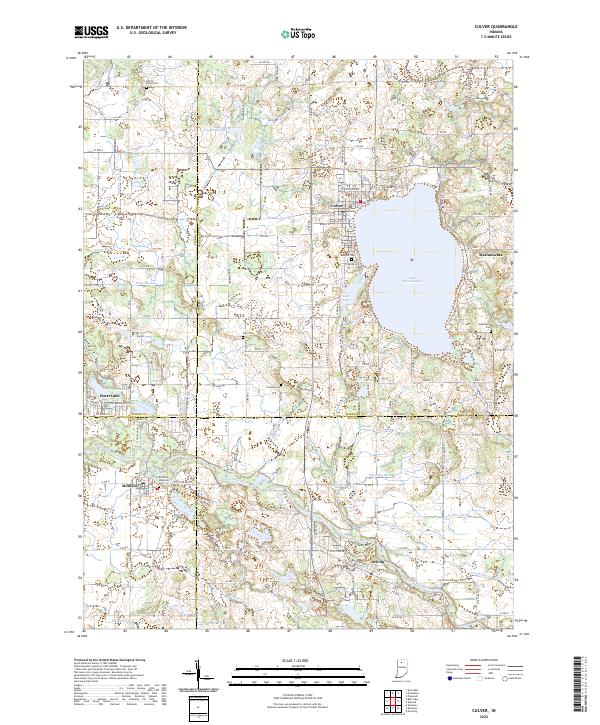 USGS Topographic Map – Culver