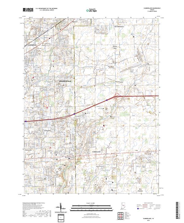 USGS Topographic Map – Cumberland