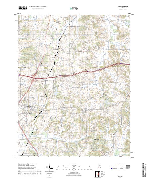 USGS Topographic Map – Dale