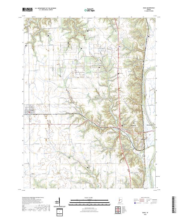 USGS Topographic Map – Dana