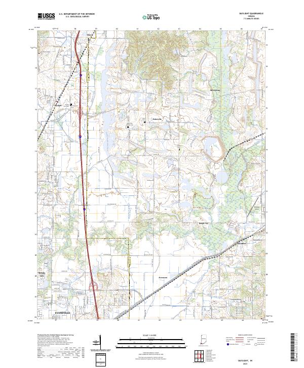 USGS Topographic Map – Daylight