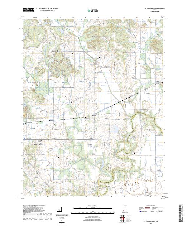 USGS Topographic Map – De Gonia Springs