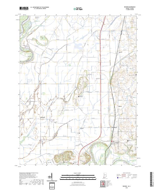 USGS Topographic Map – Decker