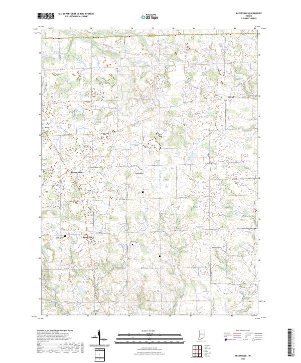 USGS Topographic Map – Deedsville