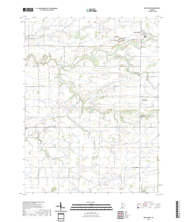 USGS Topographic Map – Deer Creek