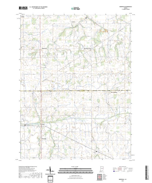 USGS Topographic Map – Deerfield