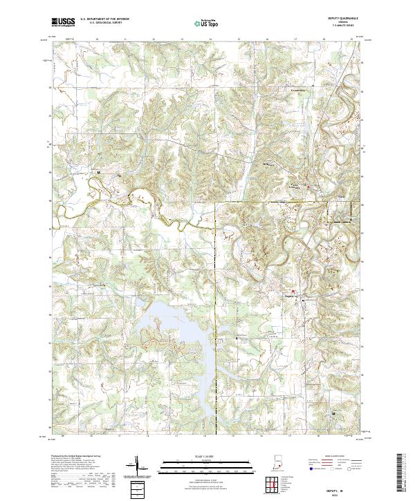 USGS Topographic Map – Deputy