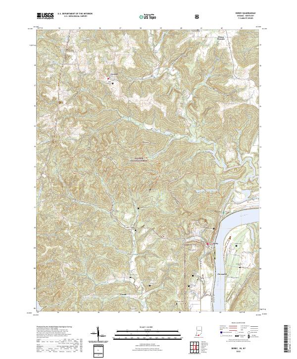 USGS Topographic Map – Derby