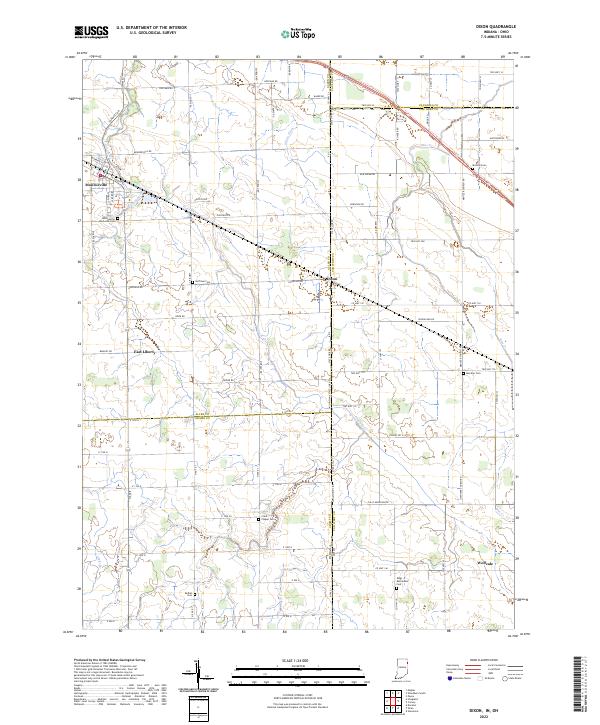 USGS Topographic Map – Dixon