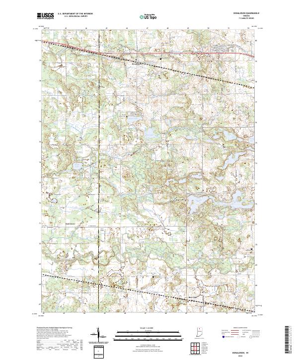 USGS Topographic Map – Donaldson