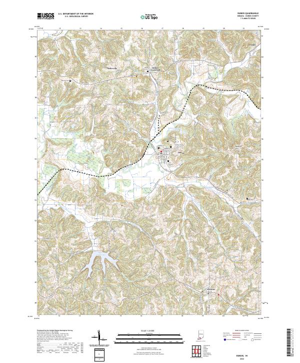 USGS Topographic Map – Dubois