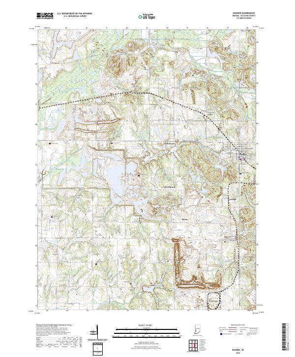 USGS Topographic Map – Dugger