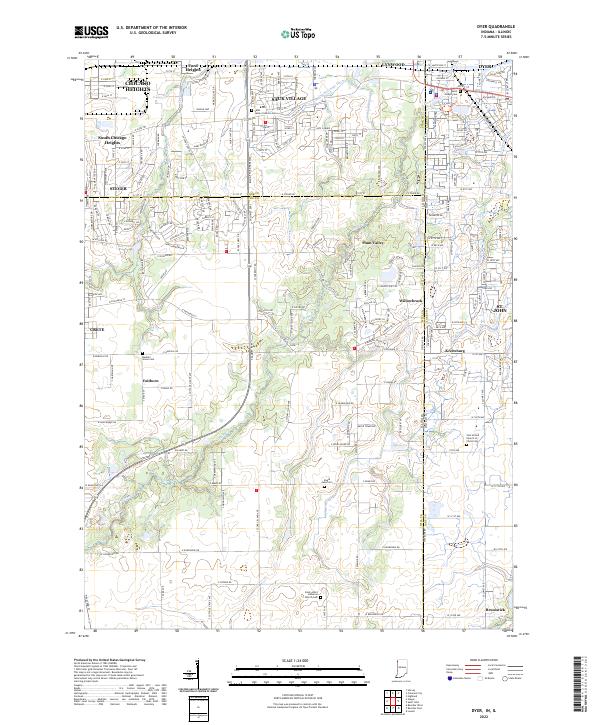 USGS Topographic Map – Dyer