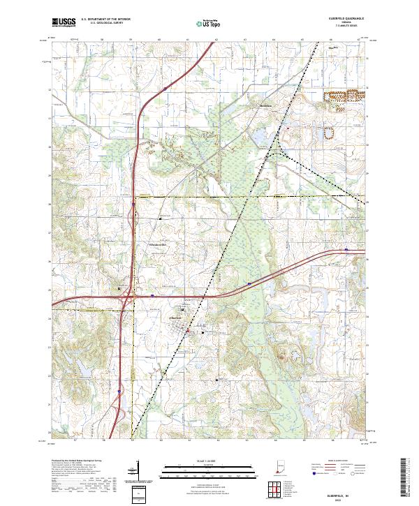 USGS Topographic Map – Elberfeld