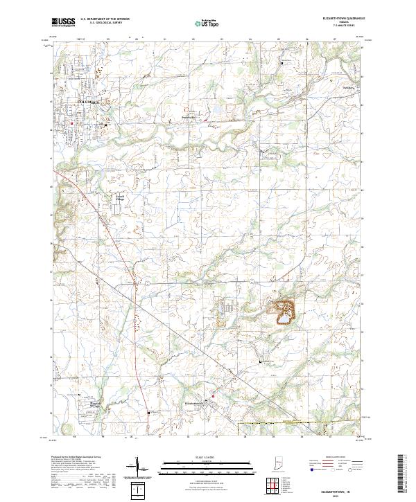 USGS Topographic Map – Elizabethtown