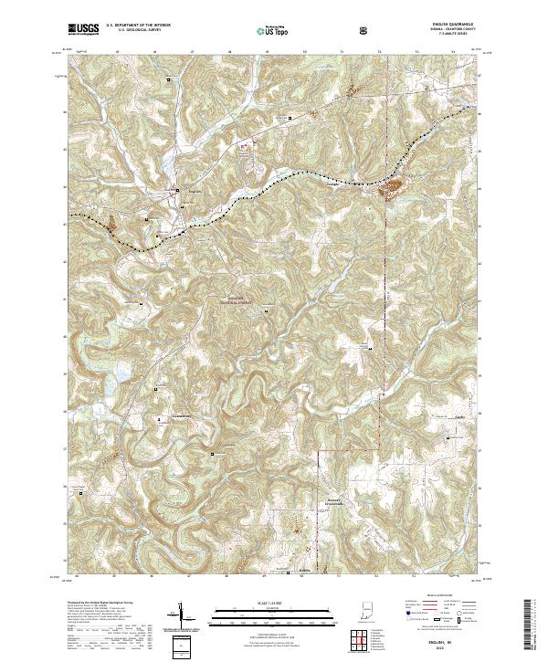 USGS Topographic Map – English