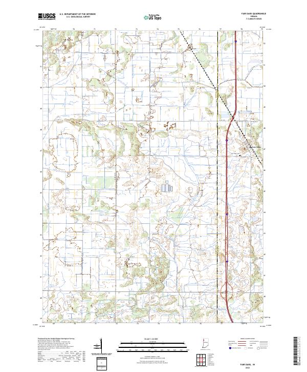 USGS Topographic Map – Fair Oaks