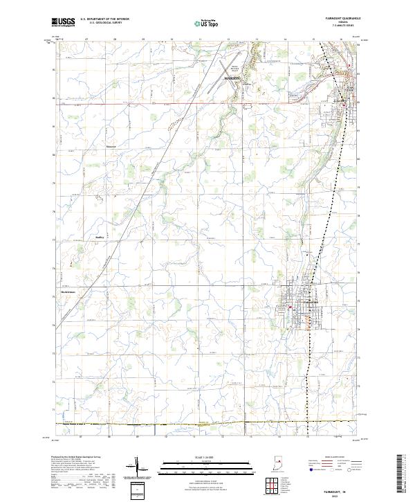 USGS Topographic Map – Fairmount