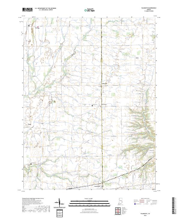 USGS Topographic Map – Falmouth