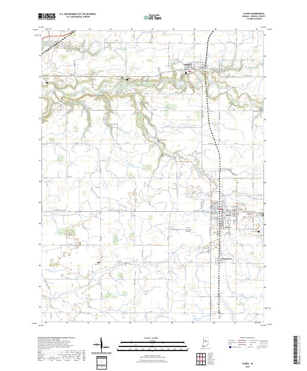 USGS Topographic Map – Flora