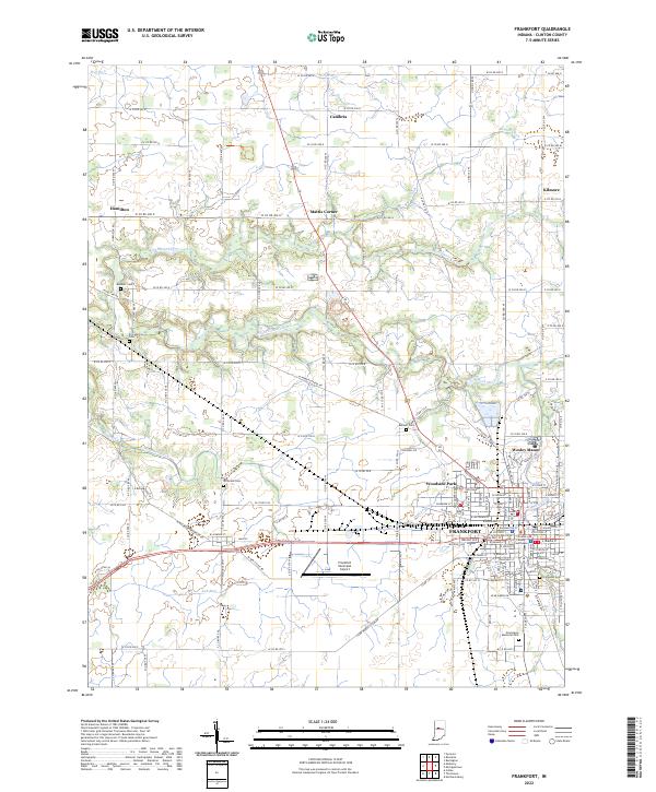 USGS Topographic Map – Frankfort