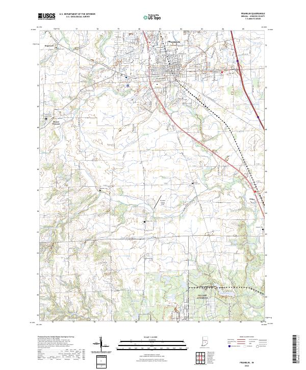 USGS Topographic Map – Franklin