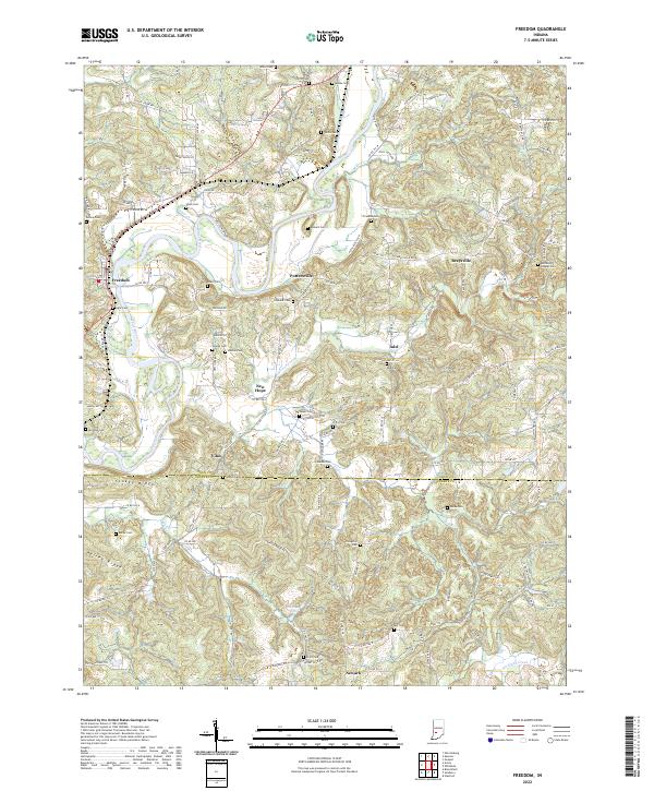 USGS Topographic Map – Freedom