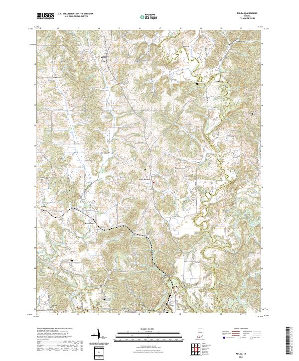 USGS Topographic Map – Fulda