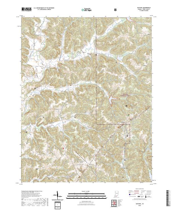 USGS Topographic Map – Gatchel