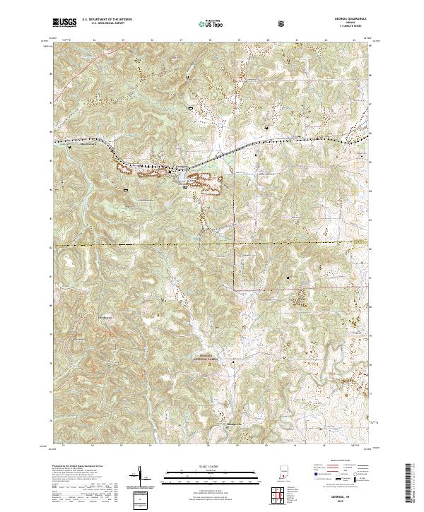USGS Topographic Map – Georgia