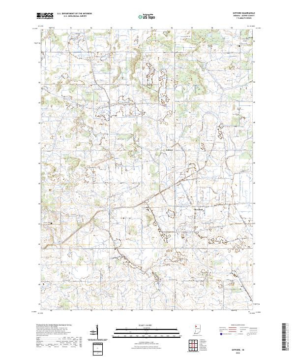 USGS Topographic Map – Gifford