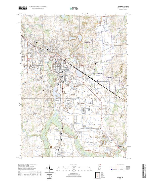 USGS Topographic Map – Goshen