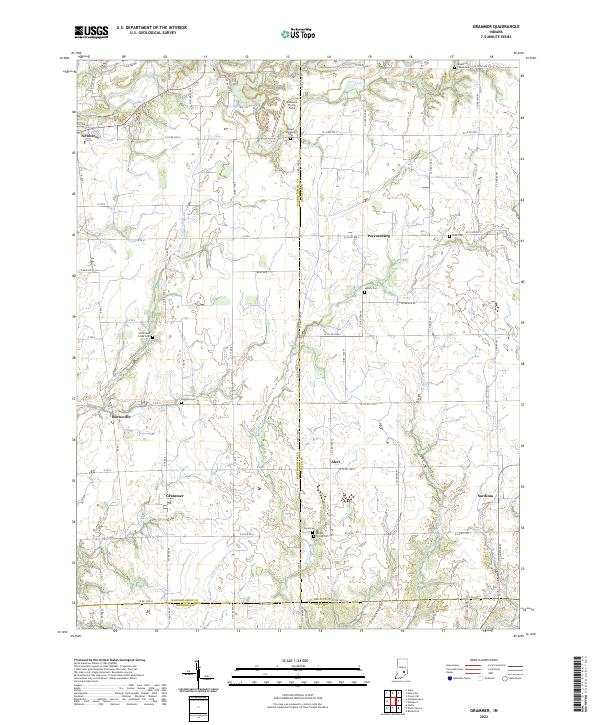 USGS Topographic Map – Grammer
