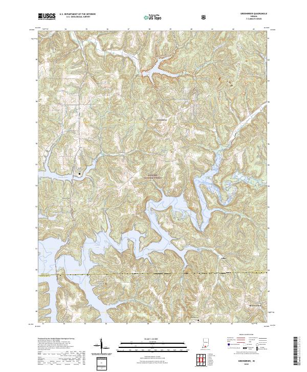 USGS Topographic Map – Greenbrier