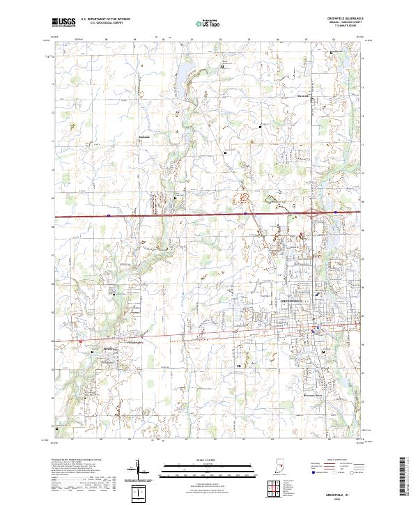 USGS Topographic Map – Greenfield
