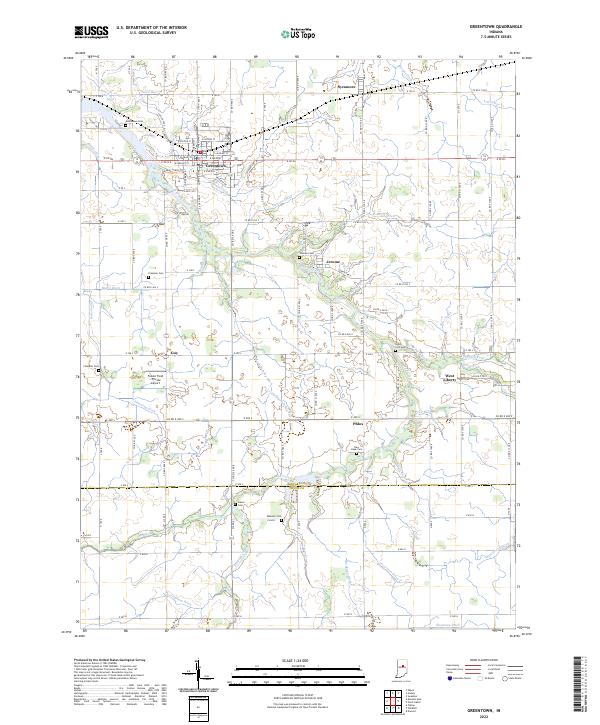 USGS Topographic Map – Greentown