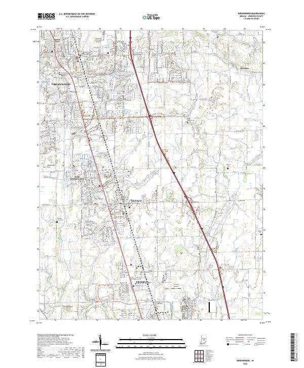 USGS Topographic Map – Greenwood