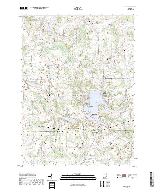 USGS Topographic Map – Hamilton
