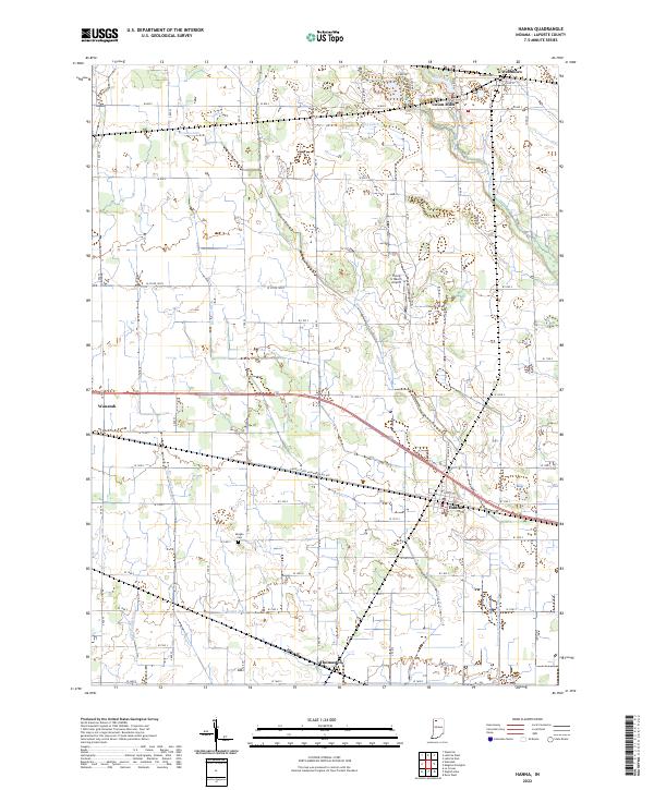 USGS Topographic Map – Hanna