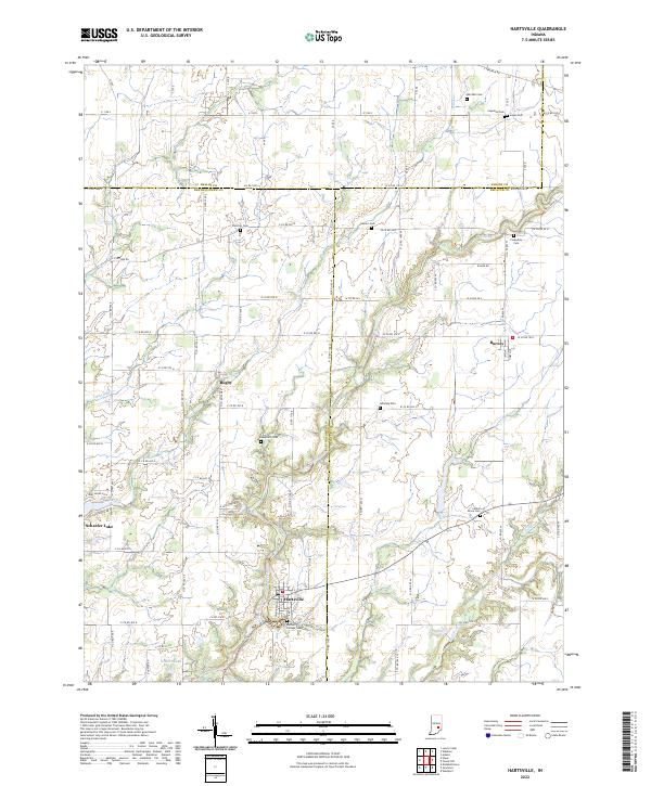 USGS Topographic Map – Hartsville