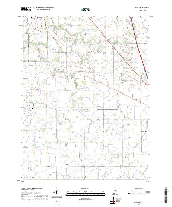 USGS Topographic Map – Hazelrigg