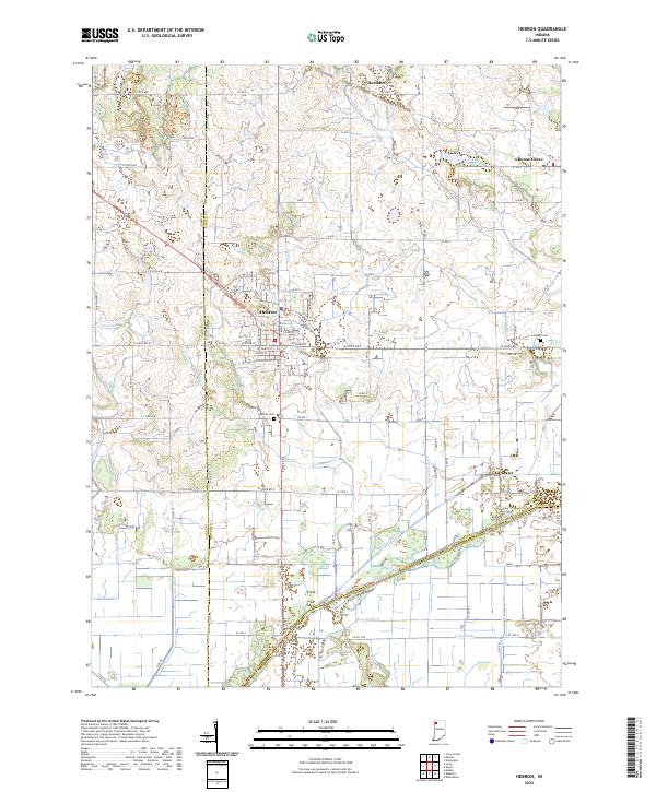 USGS Topographic Map – Hebron