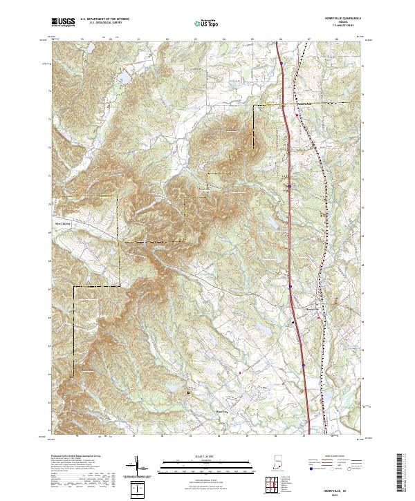 USGS Topographic Map – Henryville